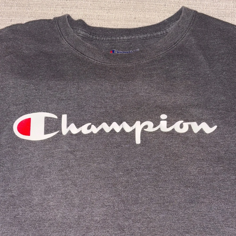 Champion Gray Tee with Iconic Logo - Picture 2 of 5